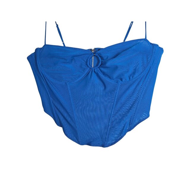 Fashion Nova Corset Size 3XL Blue Eyes On The Prize - Picture 2 of 7